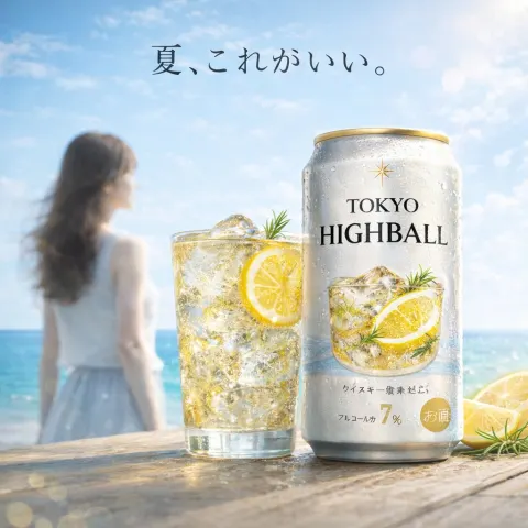 Summer Highball Beach Refreshment
