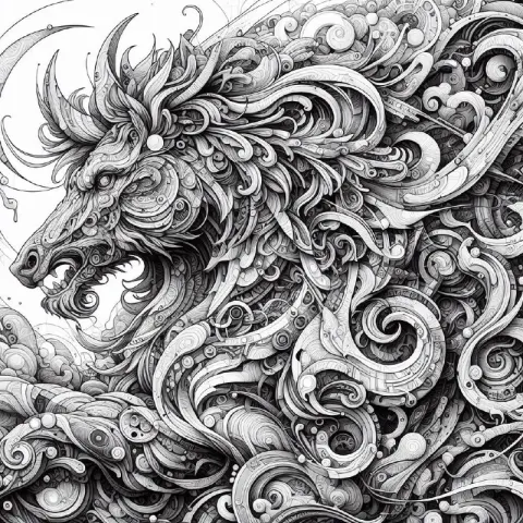 White Graffiti Artwork With Intricate Vibrant Details