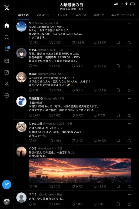 Humanity's Final Day Timeline