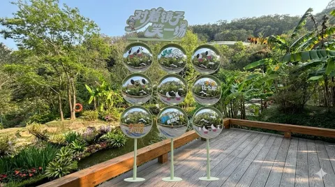 Garden Mirror Signage Mockup Scene