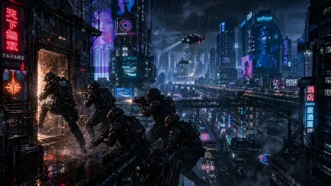 Cyberpunk Night Raid Operation