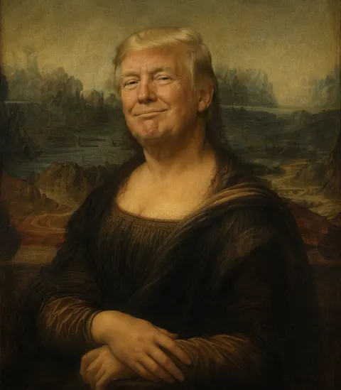 Censored Mona Lisa Parody Art