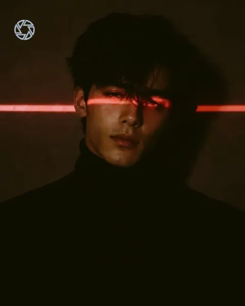 Red Laser Cinematic Portrait