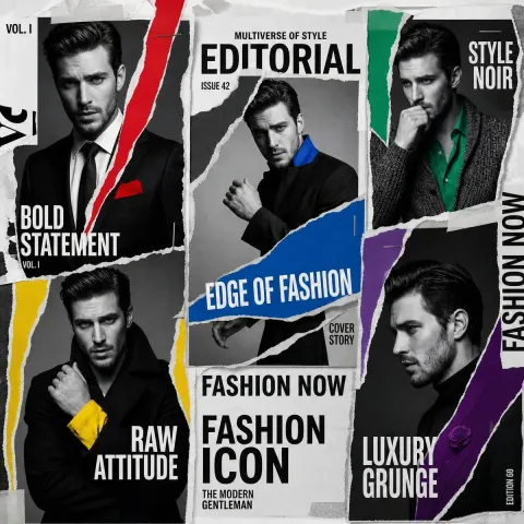 Torn Collage Fashion Editorial