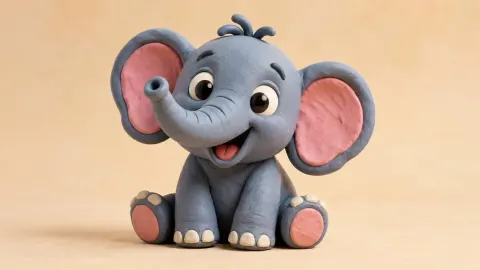 Cute Clay 3D Render Art