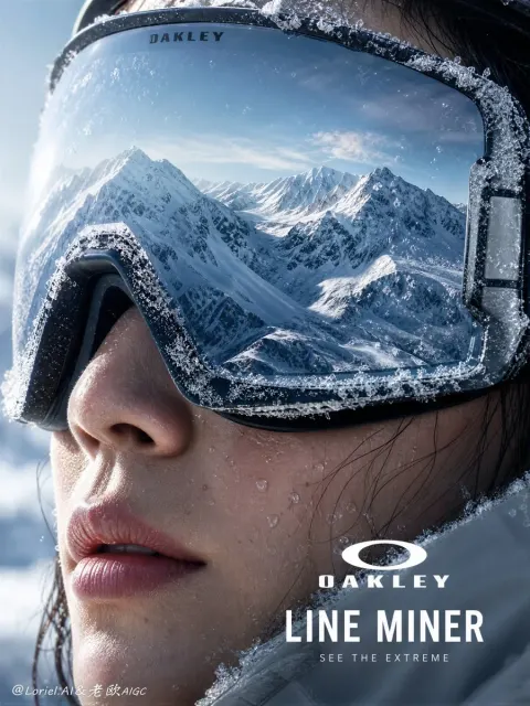 Oakley Goggles Cinematic Winter Portrait