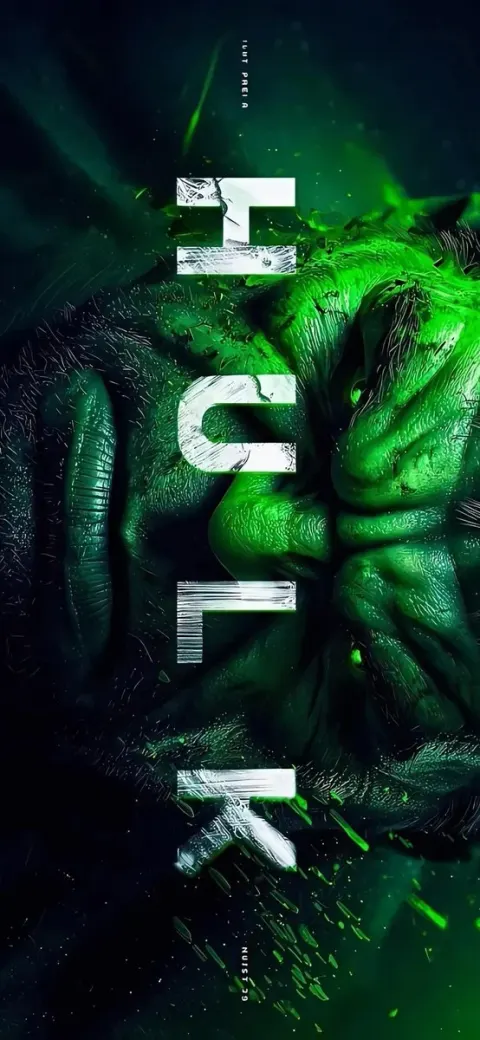 Hulk Intense Glowing Eyes Poster