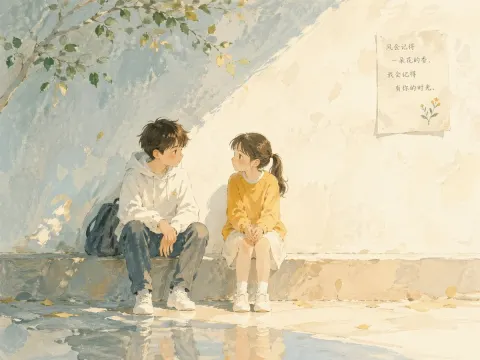 Soft Poetic Watercolor Children Illustration