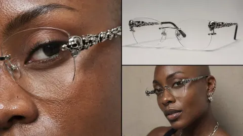 Skull Glasses Editorial Collage