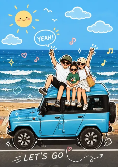 Cute Doodle Cartoon Style