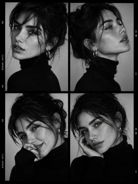 Viral B&W Fashion Contact Sheet