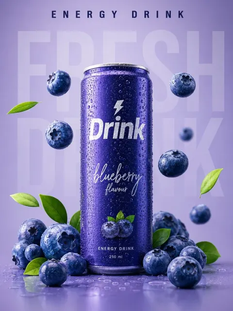 Blueberry Energy Drink Commercial