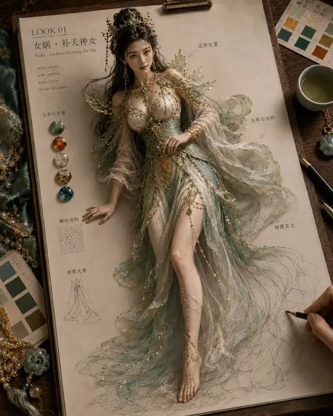 Mythical Couture Awakens From Paper