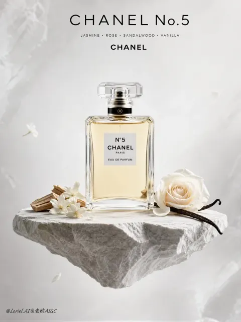Chanel No5 Luxury Fragrance Poster