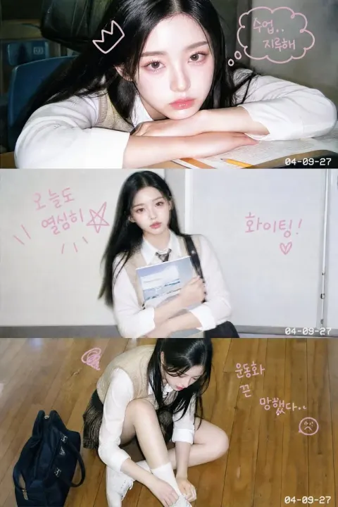 Korean Retro College Photo Strip