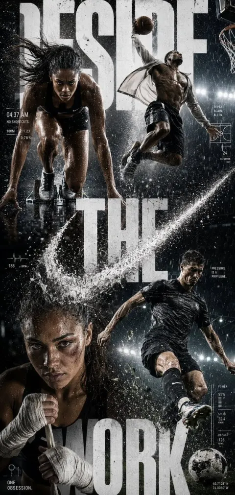 DESIRE THE WORK. Global Sportswear Campaign.