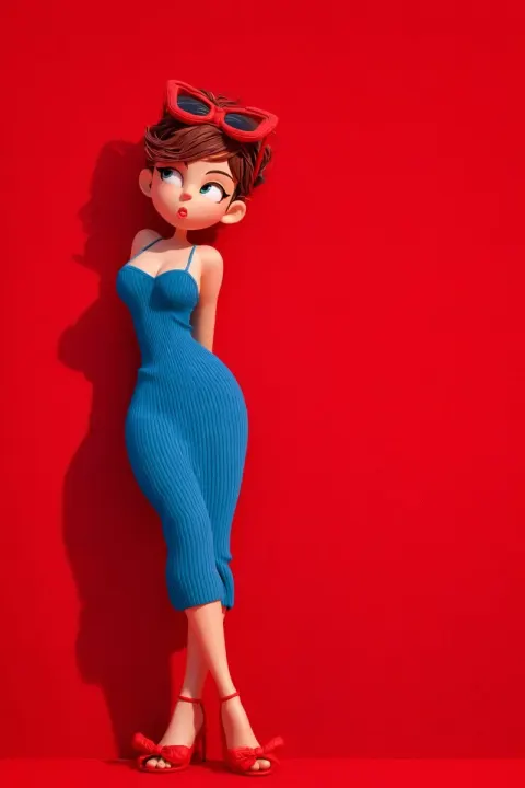 3D Cartoon Fashion Girls