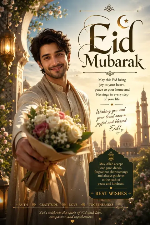 Eid Mubarak Poster Design