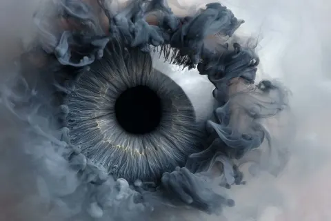 Ethereal Ink Plumes Dreamy Art