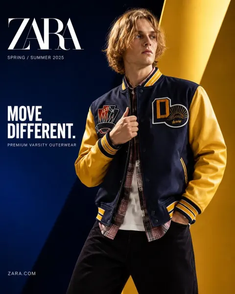 ZARA Varsity Street Luxury Campaign