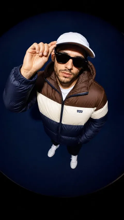 Fisheye Streetwear Model Shot