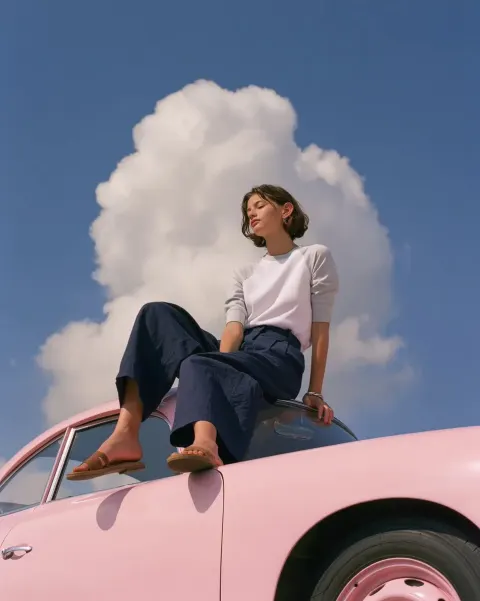 Dreamy Minimalist on Pink Porsche