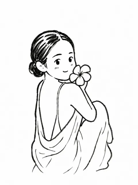 Photo to Cute Chibi Doodle Art