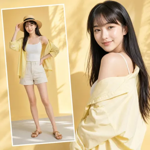 Lemon Yellow Summer Fashion Editorial