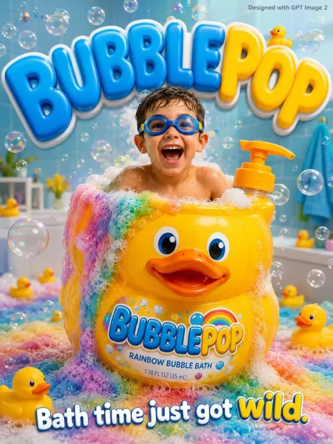 Fun Bubbly Kids Bath Ad