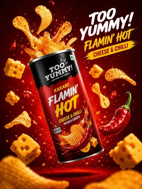 Floating Pringles Spicy Ad