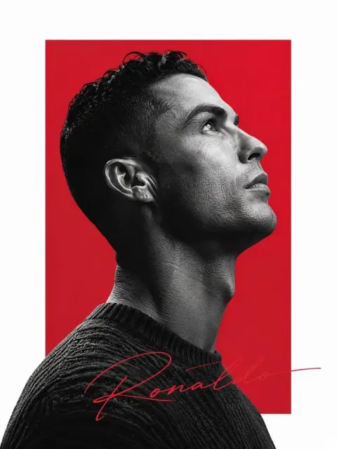 Ronaldo Minimalist Editorial Poster Design
