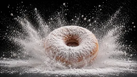 Cocoa Powder Explosion Moment