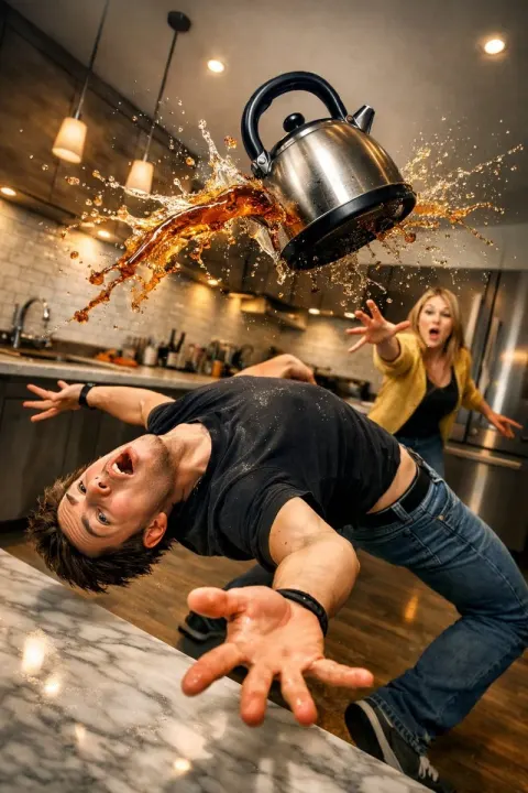 Surreal Kitchen Tea Dodge Comedy Scene