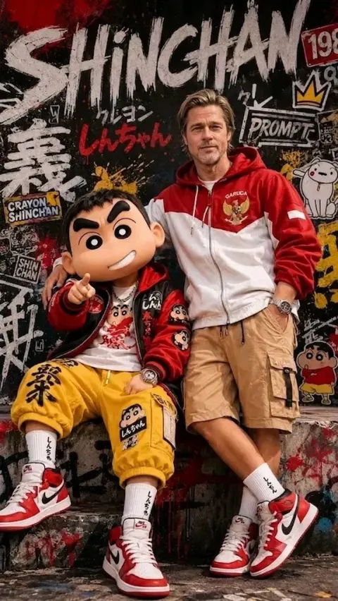 Shin-chan Streetwear Graffiti Shoot
