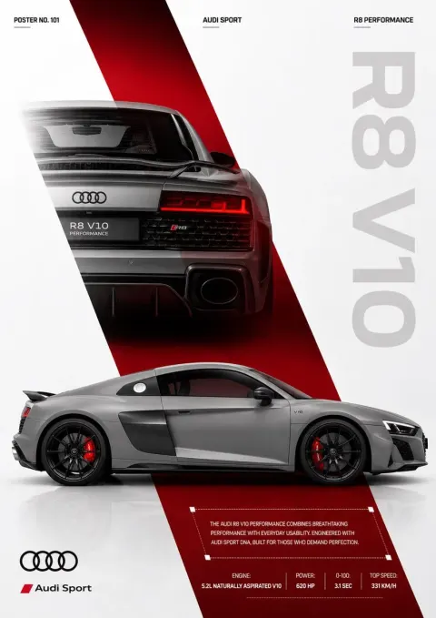 Audi R8 Performance Quattro Editorial