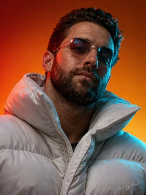 Cinematic Portrait with Futuristic Fashion