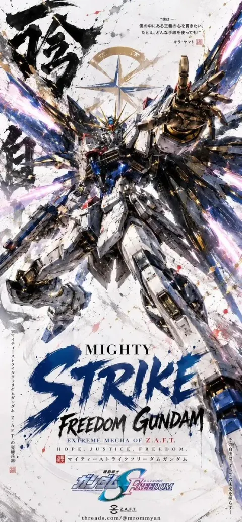 Legendary Gundam Mecha Poster