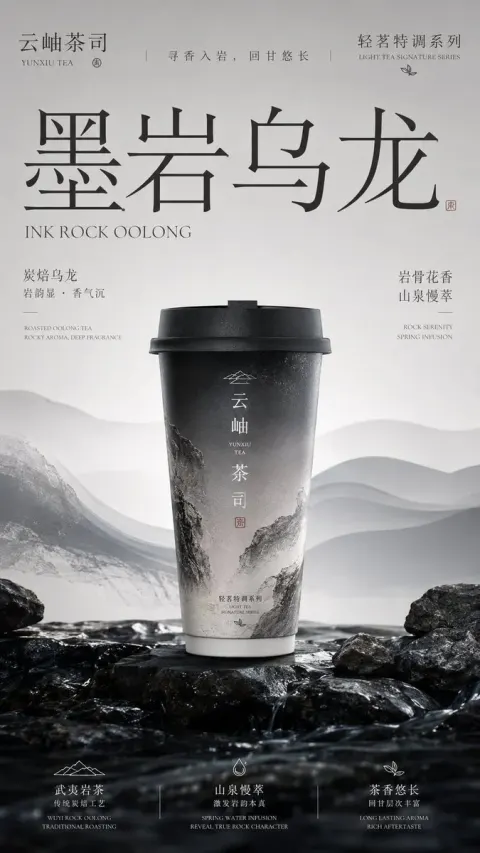 Premium Chinese Tea Brand Poster