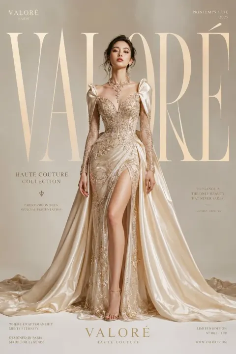 Luxury Haute Couture Editorial Poster