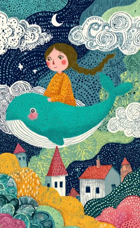 Whimsical Folk-Art Fairy Tale Illustrations