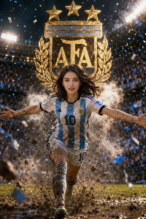 Epic Argentina Female Fan Poster