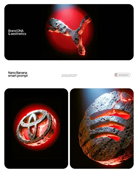 Volcanic Rock Brand Sculpture