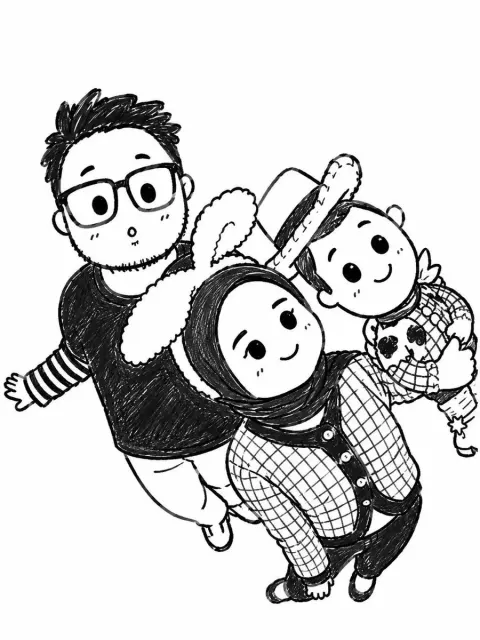 Photo to Chibi Doodle Art