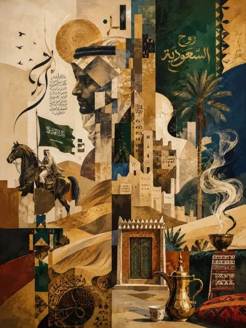 Saudi Abstract Art Masterpiece