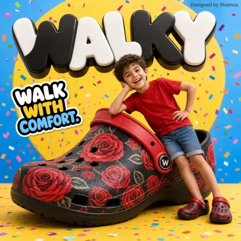 Walky Kids Clog Ad Burst