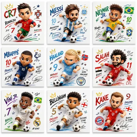 Chibi Football Stars Collection