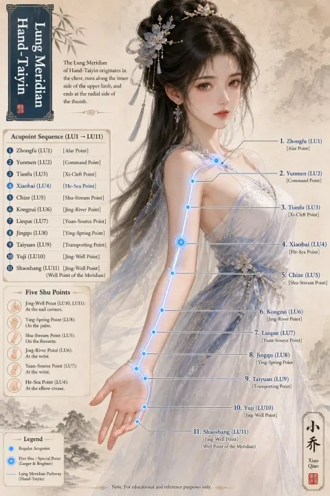 Lung Meridian Acupoint Guide