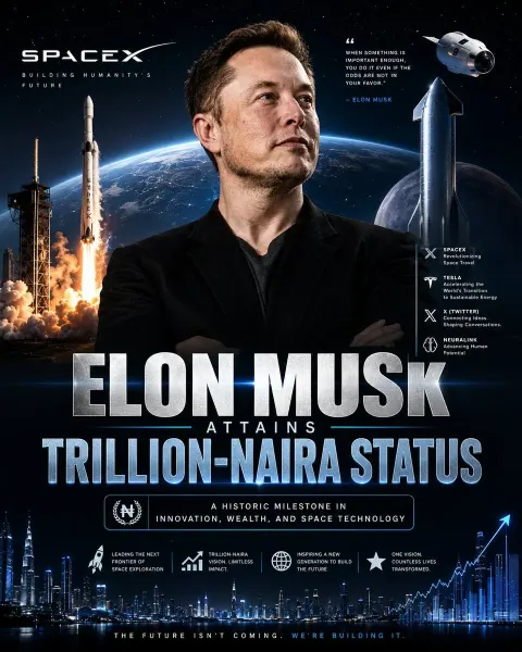 Elon Musk Trillionaire SpaceX Poster