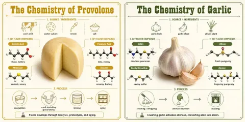 Chemistry of Provolone Garlic