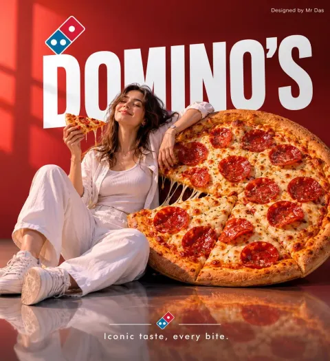 Domino's Minimalist Giant Pizza Ad